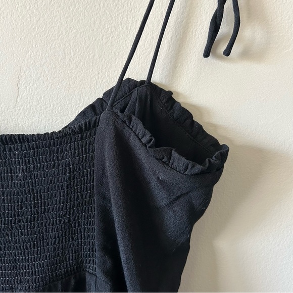 SOLD - Aritzia Wilfred Black Fable Dress Summer Mini Dress Size 8 - Picture 6 of 11